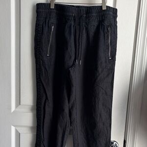 Athleta Linen Black Joggers